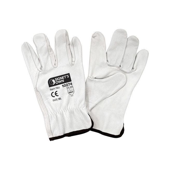 Kupa's Own Cowhide Riggers Gloves - Extra Large (12 Pairs Per Box)