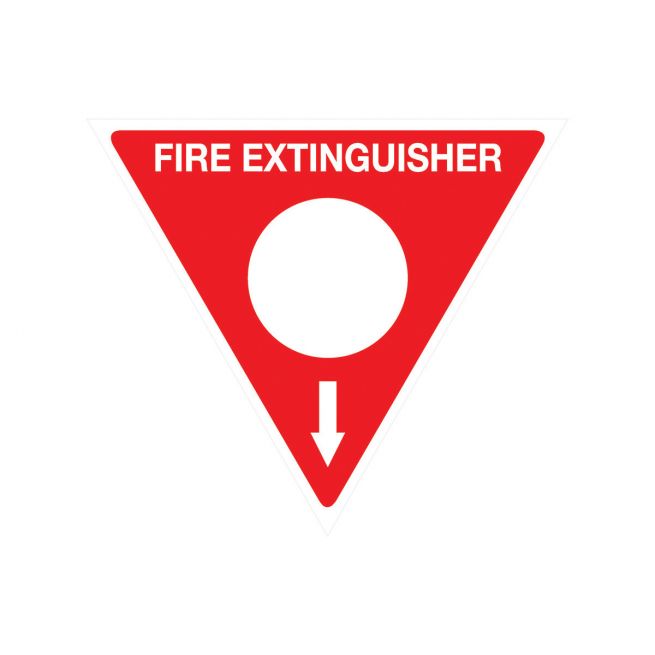 Powder Fire Extinguisher 350mm Triangle - Polypropylene