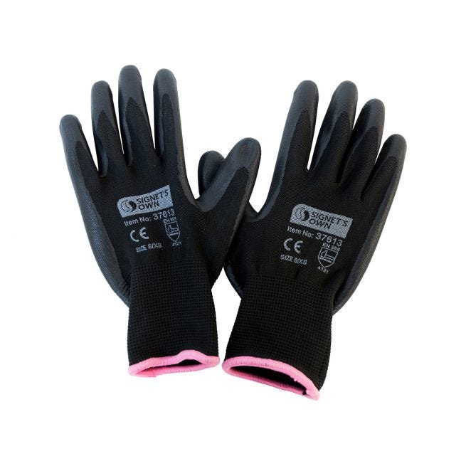 Kupa’s Own Foam Nitrile Gloves -Black Size 6 (12 Pairs Per Carton)