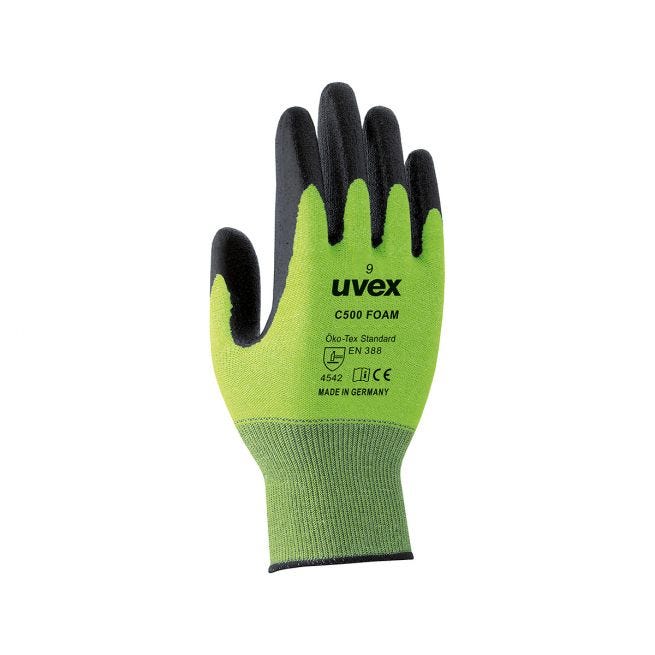 Uvex C500 foam cut protection safety - Size 8