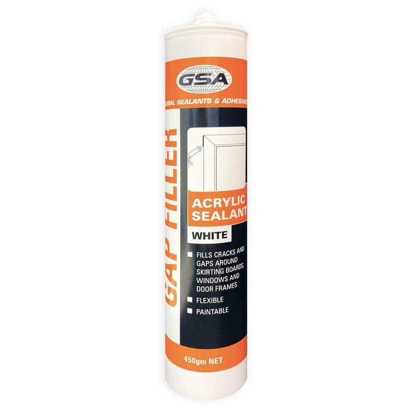 GSA Acrylic Sealant Gap Filler 450g single White