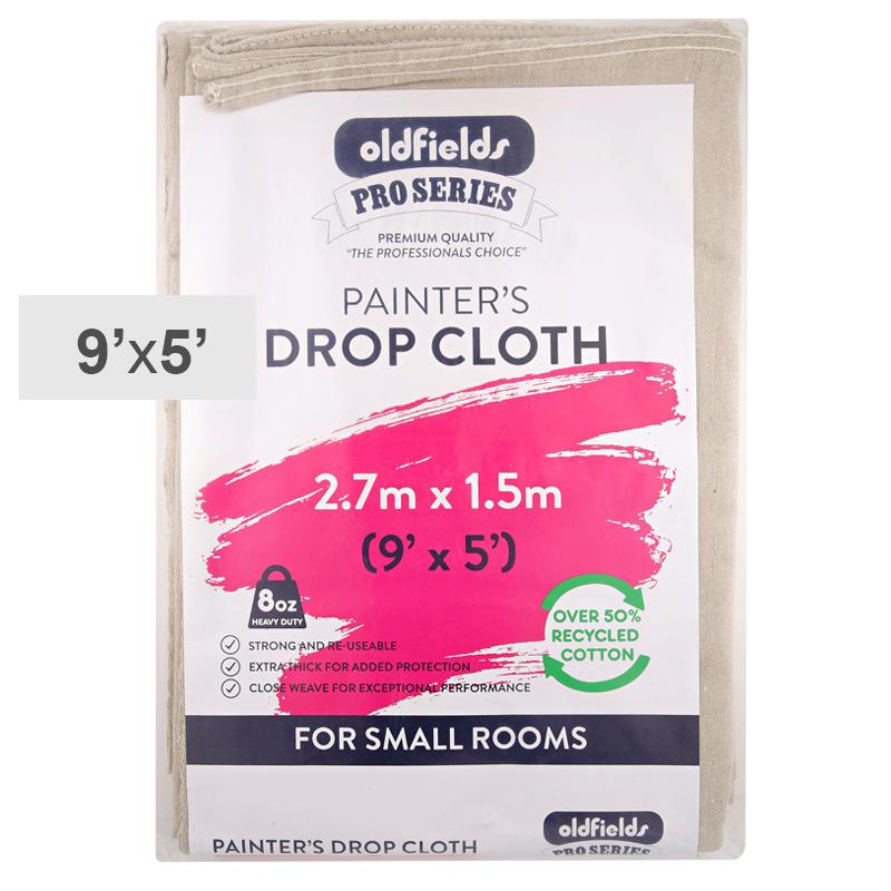 Oldfields Pro Series Drop Cloth 9 x 5ft - 2.74x1.52m