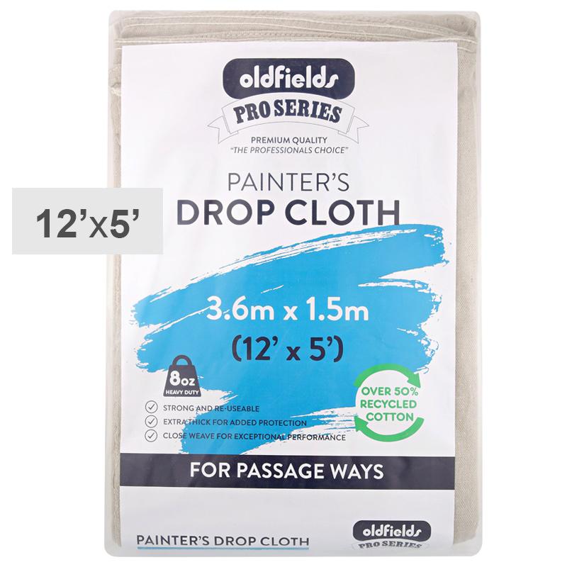 Oldfields Pro Series Drop Cloth 12 x 5ft - 3.66x1.52m - 874P