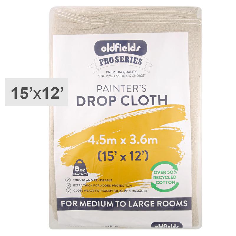 Oldfields Pro Series Drop Cloth 12 x 15ft - 3.66x4.58m