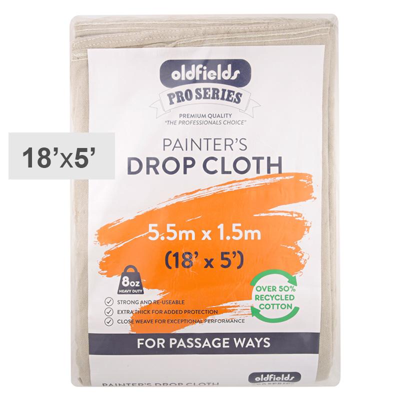 Oldfields Pro Series Drop Cloth 18 x 5ft - 5.5x1.52m