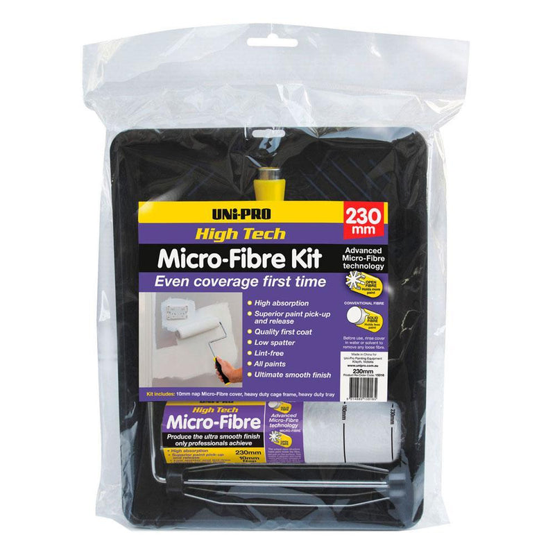 Uni-Pro Micro-Fibre Heavy Duty Roller Kit 230mm