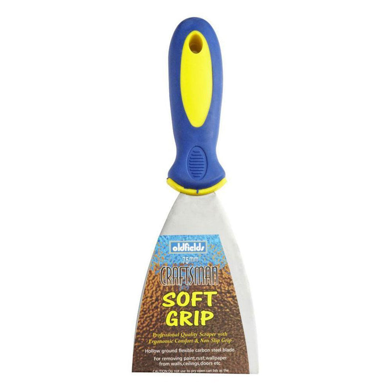 Oldfields Craftsman Soft Grip Professional Quality Scraper 75mm