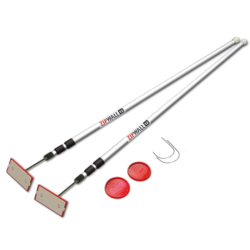 Zip Wall 2 x Spring Loaded Poles (1.4m - 3.8m) SLP2-Pack