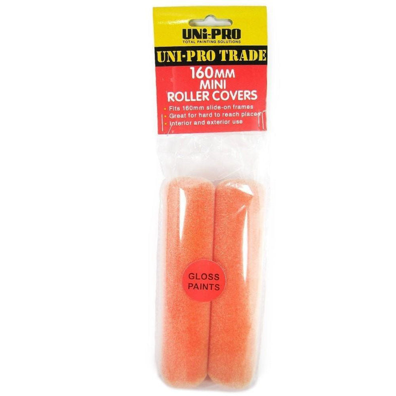 Uni-Pro Flocked Foam Roller Covers 2-Pack 160mm