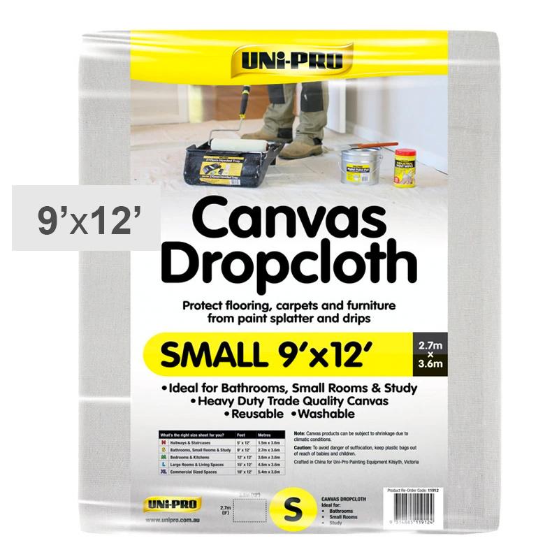 Uni-Pro Heavy Duty Canvas Dropcloth 12'x9'