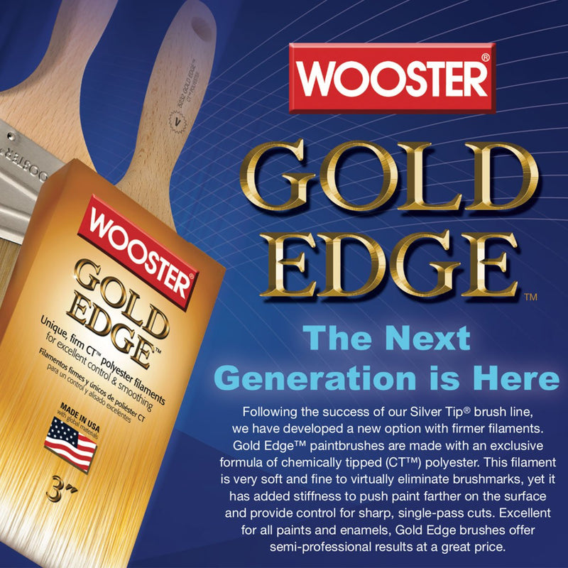 Wooster Gold Edge Angle Sash Brush