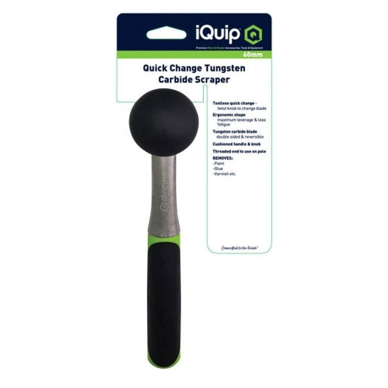 iQuip 60mm Quick Change Tungsten Carbide Scraper - - [ Special Launch Price] 22QPS60