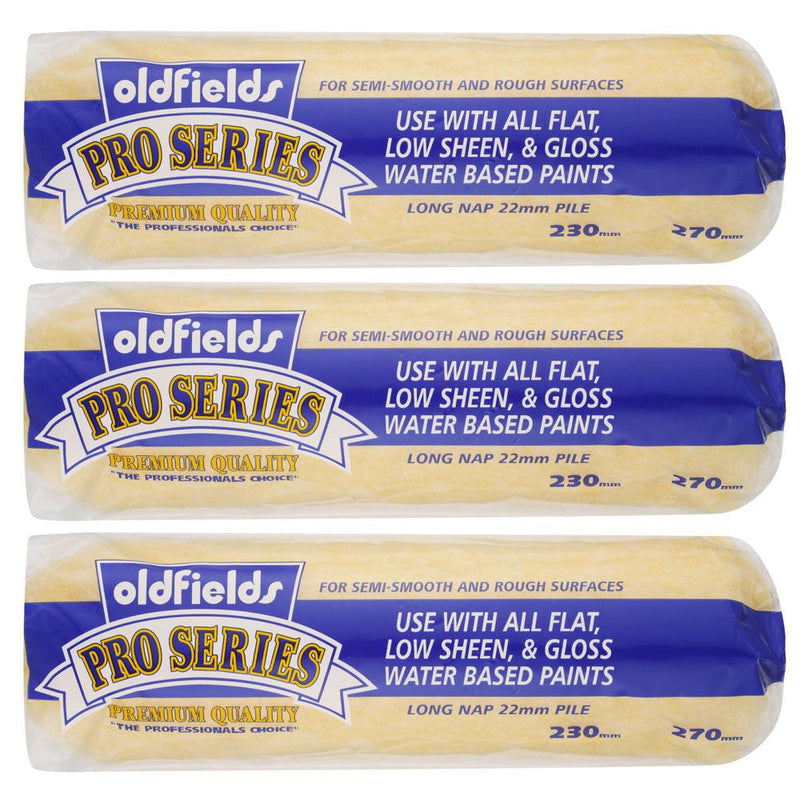 Oldfields PRO SERIES 3pack Roller Covers Premium Quality